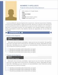 Ferramentas para diferentes modelos de curriculum vitae. Curriculum Cronologico Diseno En Azul Y Con Fotografia