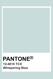Pantone Whispering Blue Bleu Pantone Couleur Pantone Pantone