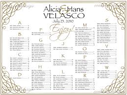 Wedding Reception Seating Chart Poster Template Wedding