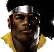 Alex Ross homage/recreation (right) of classic Luke Cage, Powerman art by  George Tuska.