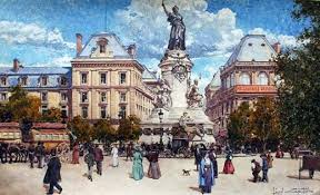 Peinture Place De La Republique Par Leon Zeytline Peav Menilmuche Undessinparjour Rostatalberto Leon Photos Anciennes Francis Lemarque