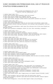.dan kunci jawaban bahasa indonesia kelas 9 semester 1. Soal Ut Bahasa Inggris Mkdu4107 3sks Modul 1 9 Jawabanku Id