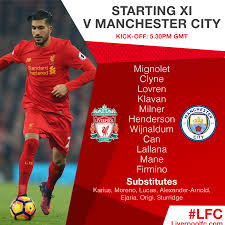 The only place to visit for all your lfc news, videos, history and match information. Liverpool Fc On Twitter Confirmed Lfc Team And Subs To Face Mancity Livmci