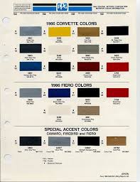 Gm Color Chips Paint Code Car Paint Colors Paint