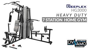 home gym reeplex hg3000 multi station dual 300lbs stack exercise video