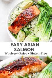 Easy Ginger Sesame Salmon Asian Inspired Recipe Healthy Salmon Recipes Salmon Recipes Asian Salmon Recipes