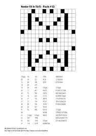 See also abc bingo printable from puzzles topic. Free Downloadable Puzzle Number Fill In 15 15 53 Free Puzzles Featured