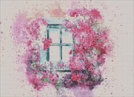 Maybe you would like to learn more about one of these? Summer Cross Stitch Pattern Window With Flowers