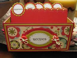 Cute Recipe Box With Recipe Cards Handmade Recipe Cards Recipe Card Boxes Recipe Cards