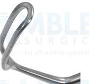 Cushing decompression retractor, 8 1/2'',13mm wide x 19mm long fenestrated  blade, fenestrated handle