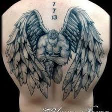 تصاميم وشوم وشم Tattoos على صور ملائكة فن ماكياج بنات صورة 47 Angel Warrior Tattoo Warrior Tattoos Guardian Angel Tattoo Designs