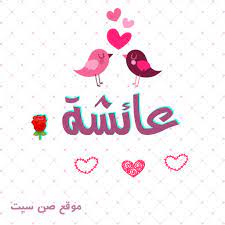 اسم عائشة في صورة Bullet Journal Cards Topics