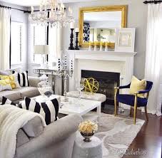 Our list about blue, black, white and yellow living rooms! White Black And Yellow With Touches Of Navy Blue Home Decor Living Room Decor Apartment Yellow Decor Living Room