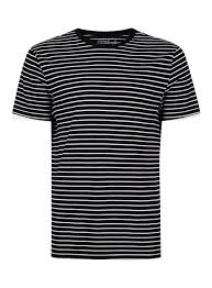 Black And White Horizontal Striped Shirt Mens Carousel Image 0 Striped Tshirt Men White Shirt Men Stripe Tshirt