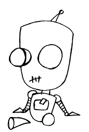 Invader Zim Gir Sitting Down By Silentbob2k3 On Deviantart