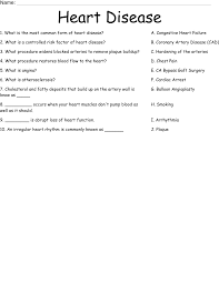 Image result for Cardiovascular Worksheets