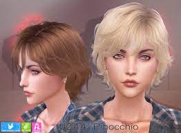 Parallel hair mod · 4. J244 Pinocchio Hair Females P At Newsea Sims 4 The Sims 4 Catalog
