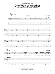 Selected binary distributions are provided to simplify installation of the more complicated parts of bsoft. One Way Or Another Sheet Music Blondie Bass Guitar Tab
