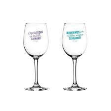 Busca en el corte inglés con una fotografía en lugar de texto. Set De 2 Copas De Vino Mr Wonderful Para Brindar Por Nuestra Amistad Mr Wonderful El Corte Ingles