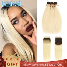 Have you found that hair that looks just like your own natural hair? Lekker T4 613 Blondebundles With Closure Brazilian Remy Hair 3 Bundles Ombre Straight Hair Weave Black To Blonde Hair Extensions 3 4 Bundles With Closure Aliexpress