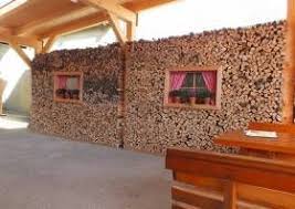 Sichtschutz Kaminholzwand Brennholz Holz Holzscheit