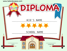 The kids in kindergarten should also receive their graduation certificate! Free Printable Colorful Kids Diploma Certificate Template Pdf Ø¨Ø§Ù„Ø¹Ø±Ø¨ÙŠ Ù†ØªØ¹Ù„Ù…