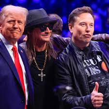 Photos of Trump with Kid Rock, Sylvester Stallone, Elon Musk