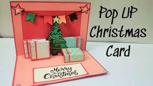 Change up the copy and font. Christmas Cards Popup Handmade Christmas Greeting Cards How To Make Christmas Pop Up Card Youtube