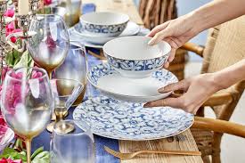 Yeni Okyanus Renkli Porselen Sofralar Yepyeni Azul Tabak Ve Fincan Setlerini Kesfetmek Icin Hemen Online Shop A Ugra Bellamaison Tea Cups Bowl Glassware