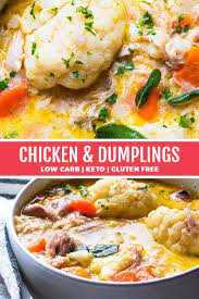 Keto Chicken And Dumplings Low Carb Recipe Chicken And Dumplings Creamy Chicken And Dumplings Healthy Recipes