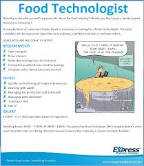Please Send Your Cv To Info Midrand Expresspros Co Za And Use Food1 As Reference If You Haven T Been Contact Food Technologist Food Industry Describe Yourself