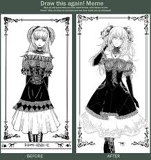 Meme Before And After Anime Drawings Tutorials Art Tutorials Cute Drawings