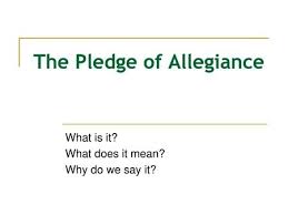 I promise to be loyal. The Pledge Of Allegiance Ppt Video Online Download