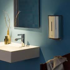 The accessories of the new series round will complete your bathroom perfectly. Emco System2 Sensor Flussigseifenspender Wandmodell 352100103 Emero De