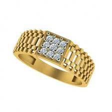 Macho Gilded Men Diamond Ring Men Diamond Ring Mens Gold Rings Rings For Men