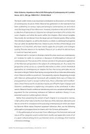 Peter osborne is professor of modern european philosophy and director of the centre for research in modern european philosophy, kingston uni. Pdf Peter Osborne Anywhere Or Not At All Philosophy Of Contemporary Art