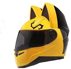 Cat ears for motorcycle helmets come in different sizes; Amazon Com Nitrinos Nts 004 Street Helmet Full Face With Cat Ears Sports Outdoors