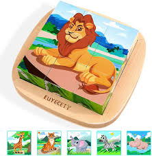 The best puzzles for adults are a satisfying group (or solo!) activity as you watch your hard work come together and reveal the final picture. Buy Euyecety Wooden Puzzles Toddler Puzzles Ages 2 4 Montessori Toys For 2 3 4 5 Year Old 6 In 1 Animal Puzzles For Kids Learning Education Toys Birthday Gift For Boys Girls Toddler Online In Germany B092vgth6g