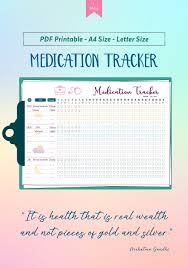 Medication Tracker Template Printable Medication Log Printable Pill Log Pill Reminder Medication Chart Organization Tablet Reminder Medication Tracker Medication Chart Medication Chart Printable