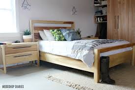 After over a year, our diy bedframe continues to be one of my most popular posts the structure of the bed was created using an inner frame of 2×6″ and 2×4″ lumber (although in feel free to adjust the height of the legs depending on how thick your mattress is and how high you want to be sleeping. Modern Diy Bed Frame How To Build A Bed In 7 Easy Steps
