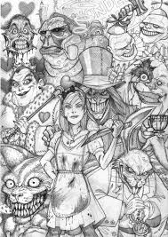 In this section, find a large selection of coloring pages alice in wonderland. Trippy Gothic Alice In Wonderland Coloring Pages Novocom Top