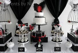 Black And White Birthday Party Ideas Roaring 20 S Birthday Party Ideas Photo 1 Of 15 Roaring 20s Birthday Party 20th Birthday Party Roaring 20s Birthday