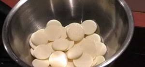 Remove the bowl from the microwave and stir the chocolate. How To Melt White Chocolate Chips For Cake Decorating Cake Decorating Wonderhowto