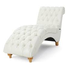Maybe you would like to learn more about one of these? Noble House Ivory Tufted Pu Leather Curved Chaise Lounge 11685 The Home Depot Upholstered Chaise Tufted Chaise Lounge Modern Chaise Lounge