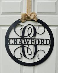 24 Quot Wooden Letter Painted Monogram Door Hanger Family Name Wedding Monogram Guest Book Monogram Door Hanger Monogram Painting Wooden Monogram