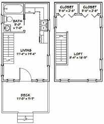 On the first floor, the kitchen opens into the 15' x 24' dining and living area, with the 12' x 12' bedroom and full bath tucked away out of sight behind the kitchen. 12x20 House 1 Br 1 Bath 452 Sq Ft Pdf Floorplan Model 2 Tiny House Floor Plans House Floor Plans Cabin Floor Plans