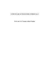 Proces verbal negociere contract colectiv de muncă. Comunicare Azi Negociere Comerciala Prof Univ Dr