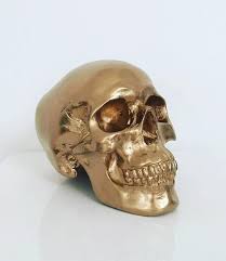 Gold Skull Skull Decor Etsy In 2020 Skull Decor Gold Skull Skull