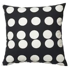 Black And White Polka Dot Rug Klarastina Cushion Cover Black White Ikea In 2020 Cushion Cover Cushions Ikea