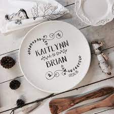 Personalized Name Wedding Pottery Platter Wedding Etsy Pottery Platter Wedding Platters Pottery Gifts